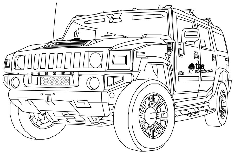 Hummer drawing by braderz on