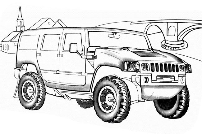 Humvee coloring pages cars coloring pages truck coloring pages hummer h