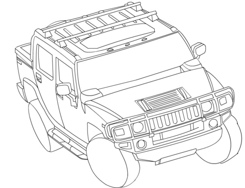 Hummer h coloring page free printable coloring pages
