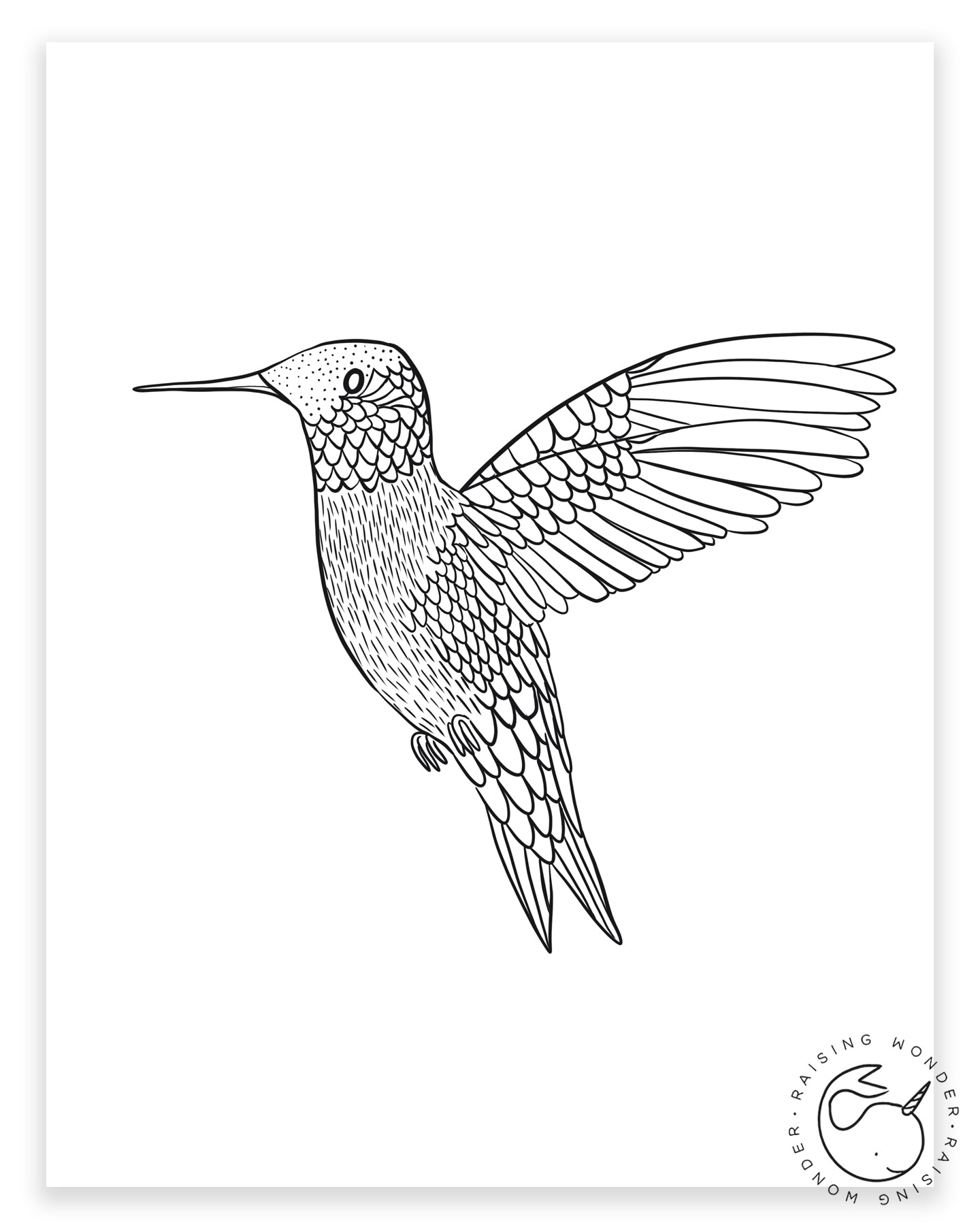 Single coloring page