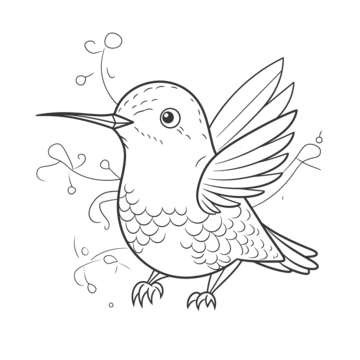 Humming bird outline png transparent images free download vector files