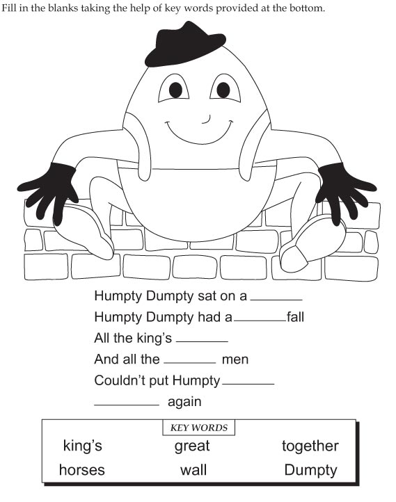 Humpty dumpty worksheet download free humpty dumpty worksheet for kids best coloring pages