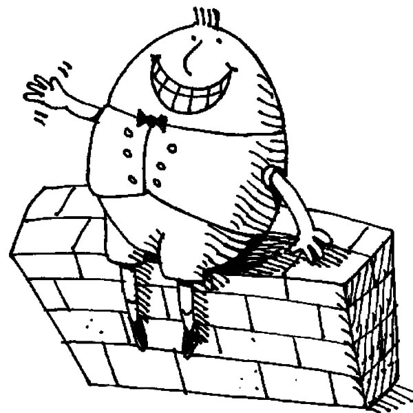 Big grin humpty dumpty coloring pages coloring sky