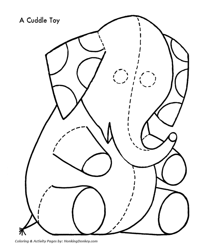 Christmas toys coloring pages