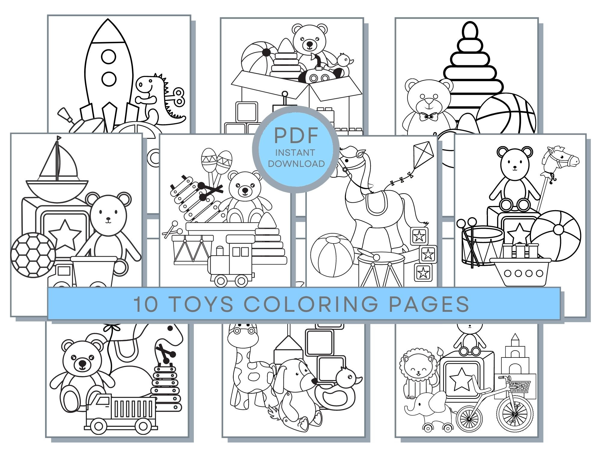 Toys coloring pages toys pdf toys printables toys coloring pages toys activity sheets toys print