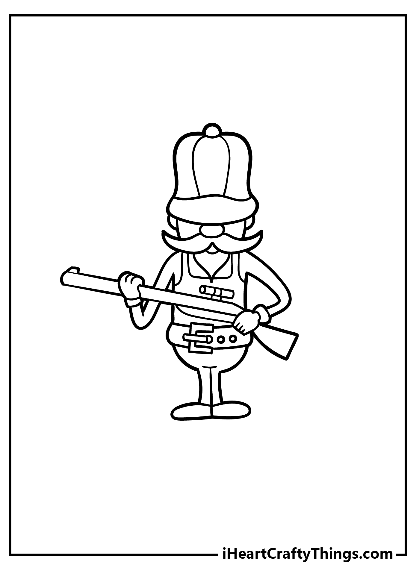 Hunting coloring pages free printables