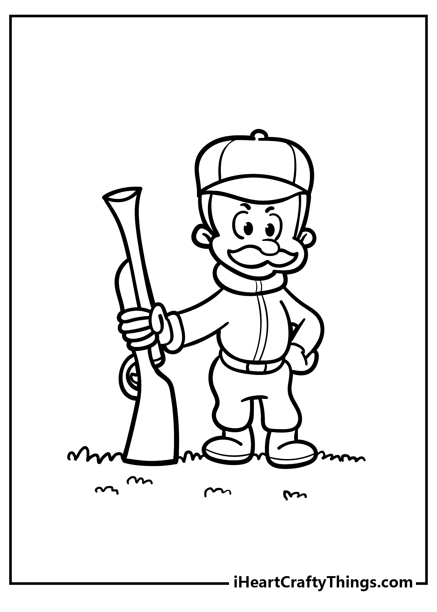 Hunting coloring pages free printables