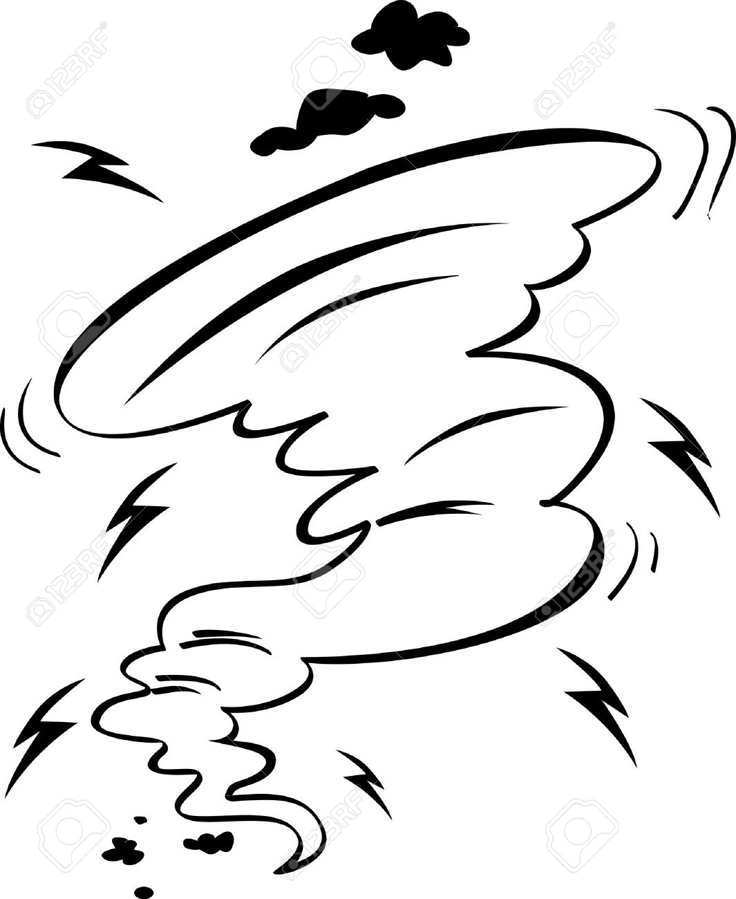 Coloring illustration of hurricane royalty free svg cliparts vectors and stock illustration image