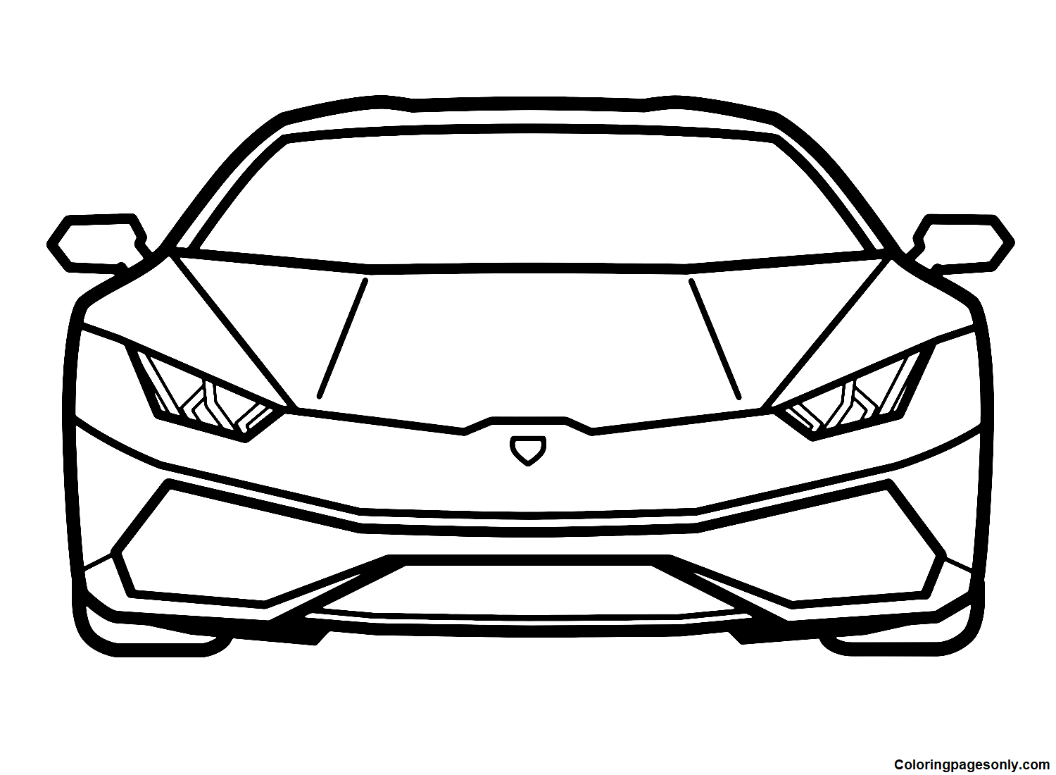 Lamborghini huracan images coloring page