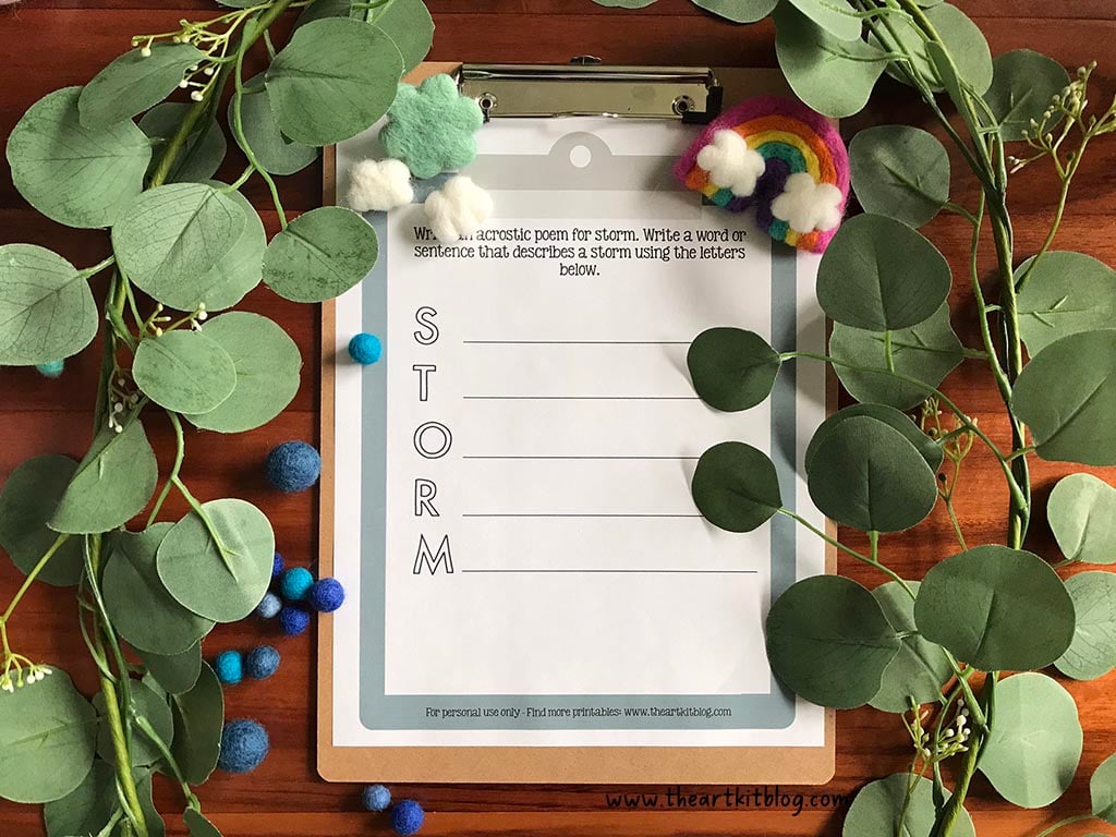 Free printable acrostic poem templates for may â the art kit