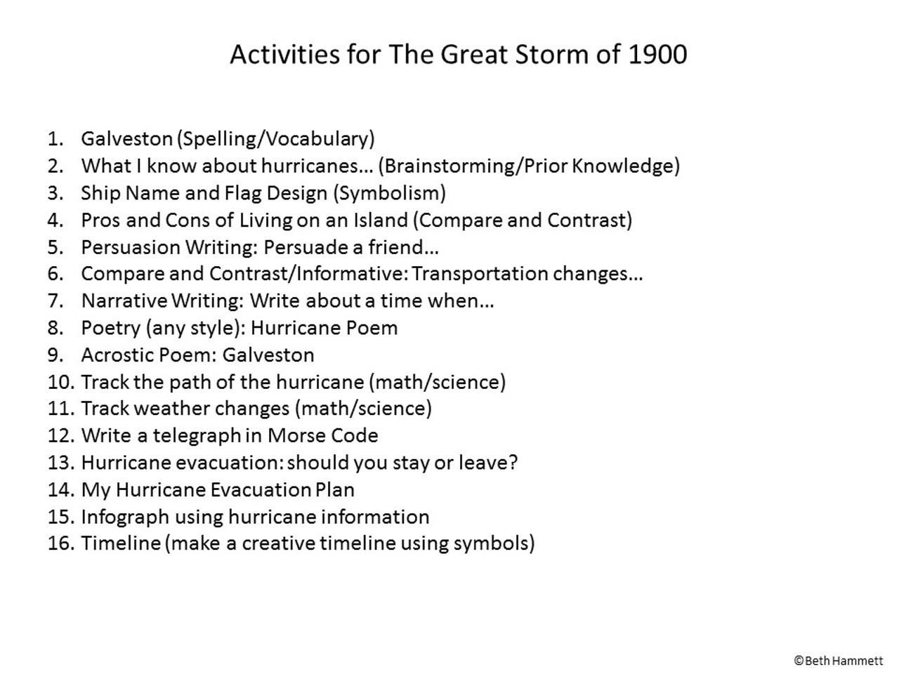 The great storm of