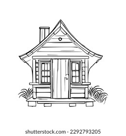 Dog house coloring book dog house stock