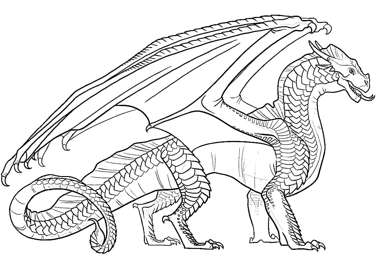 Wings of fire coloring pages