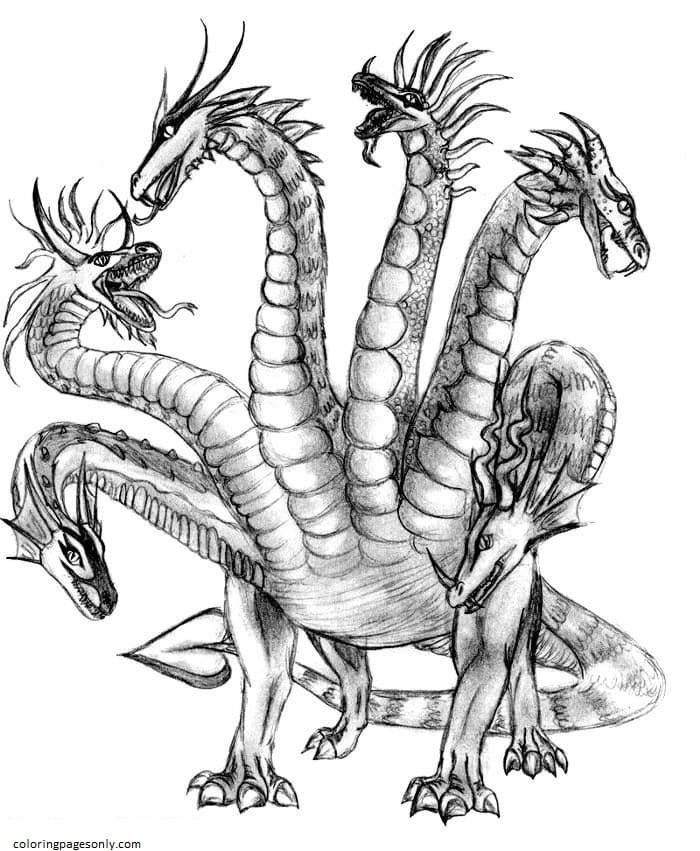 Hydra coloring pages printable for free download