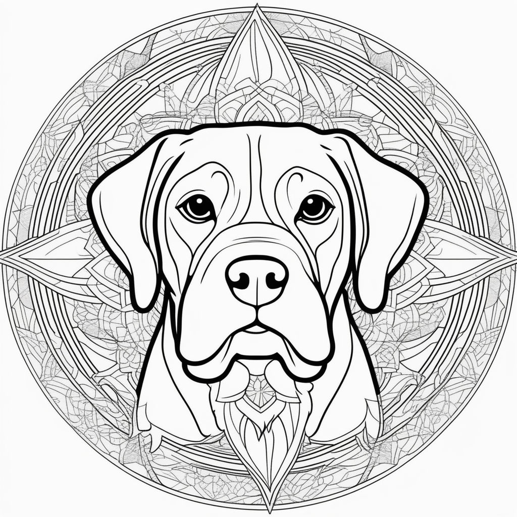 A hydra style mandala dor a coloring page
