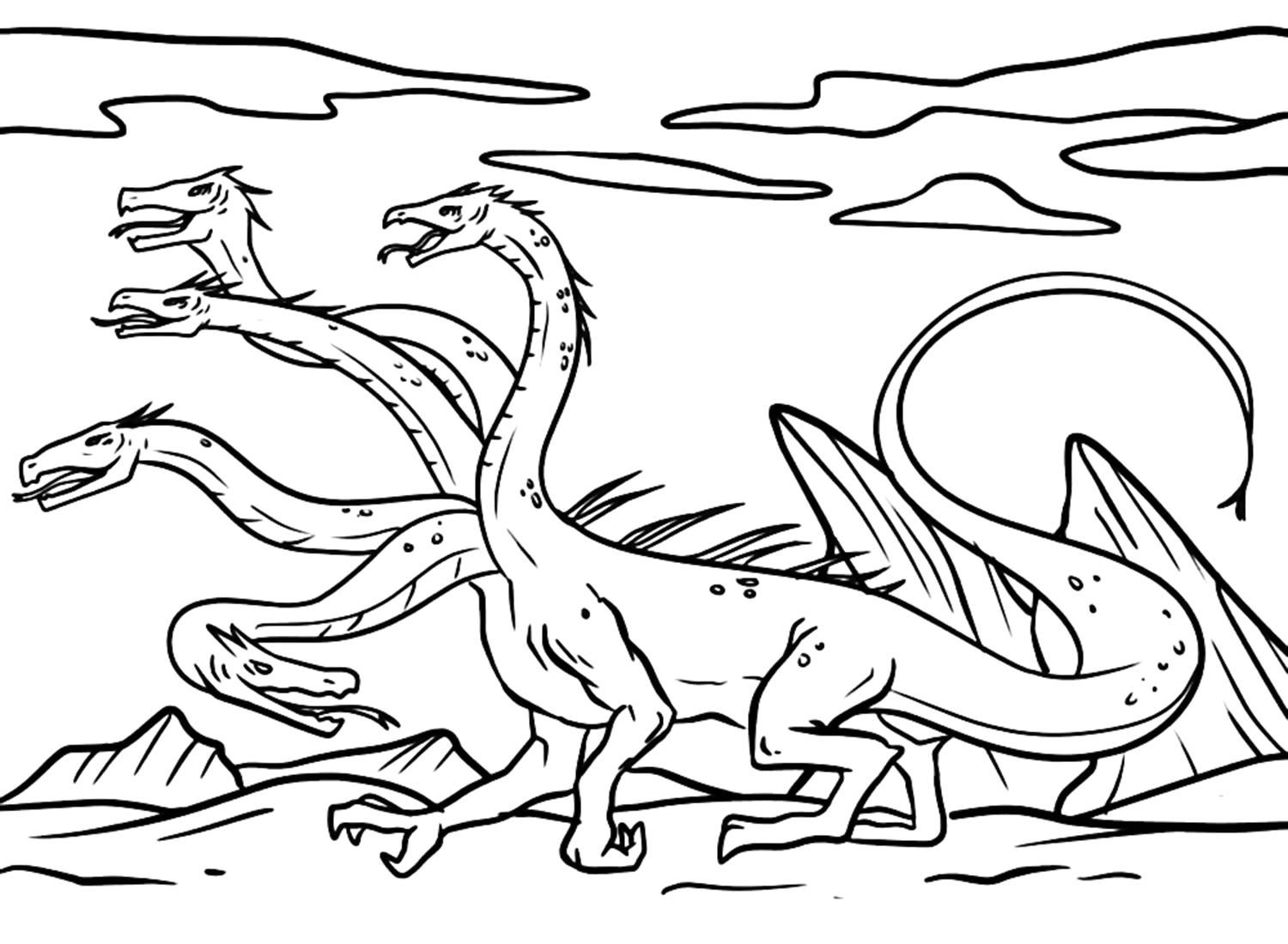 Hydra coloring pages