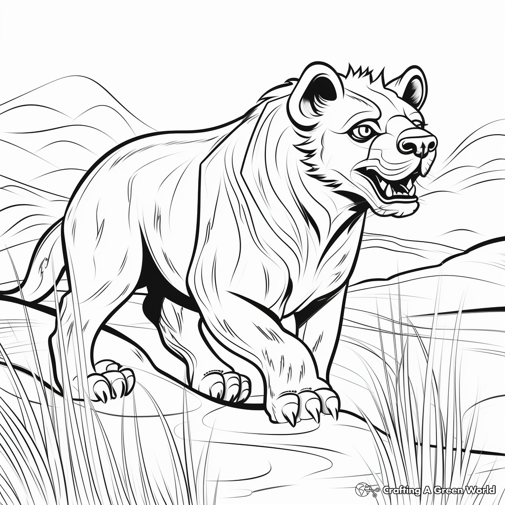 Hyena coloring pages