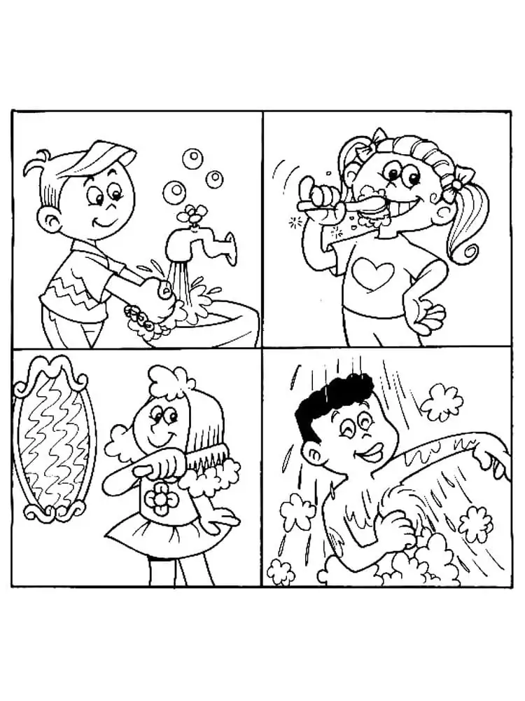Hygiene malvorlagen