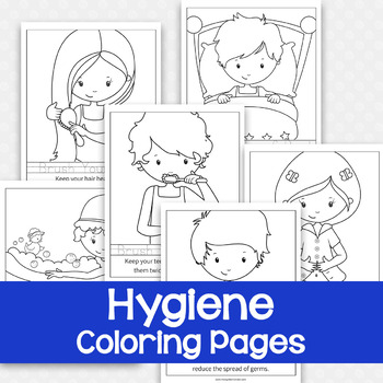 Hygiene coloring pages by messy little monster tpt