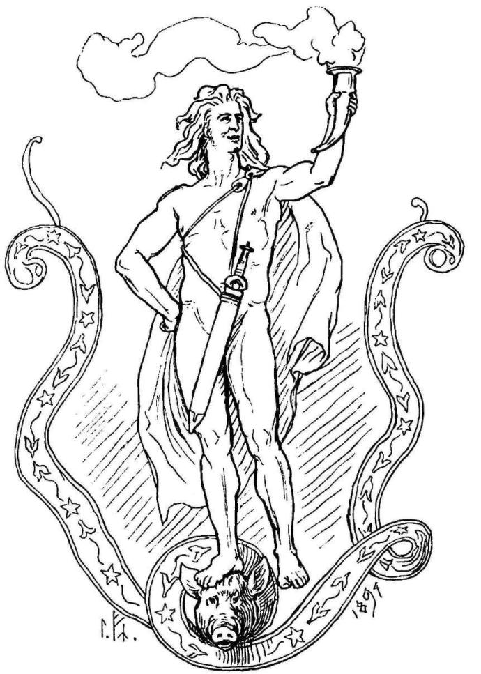 Classic illustrations from norse mythology