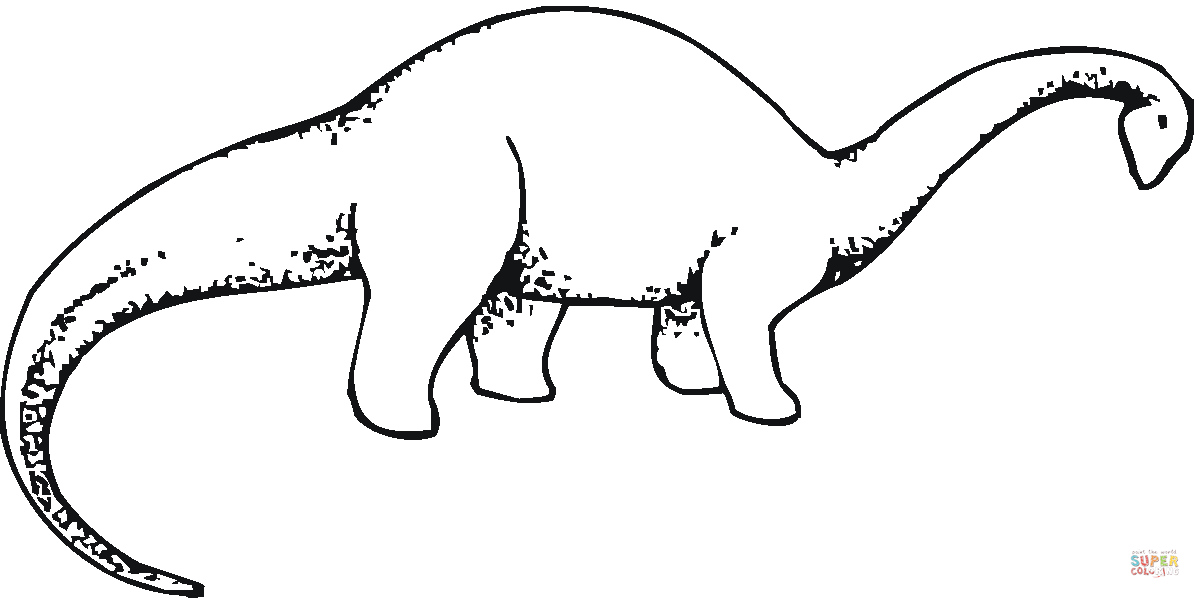 Brachiosaurus coloring page free printable coloring pages
