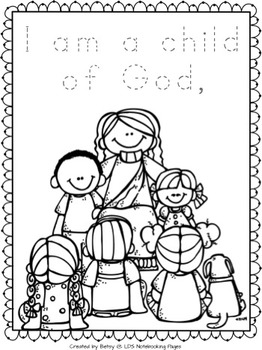 I am a child of god tracing mini