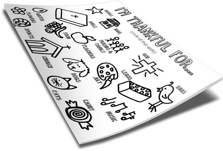 Im thankful coloring page