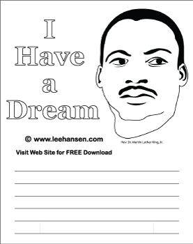 Mlk printable worksheet