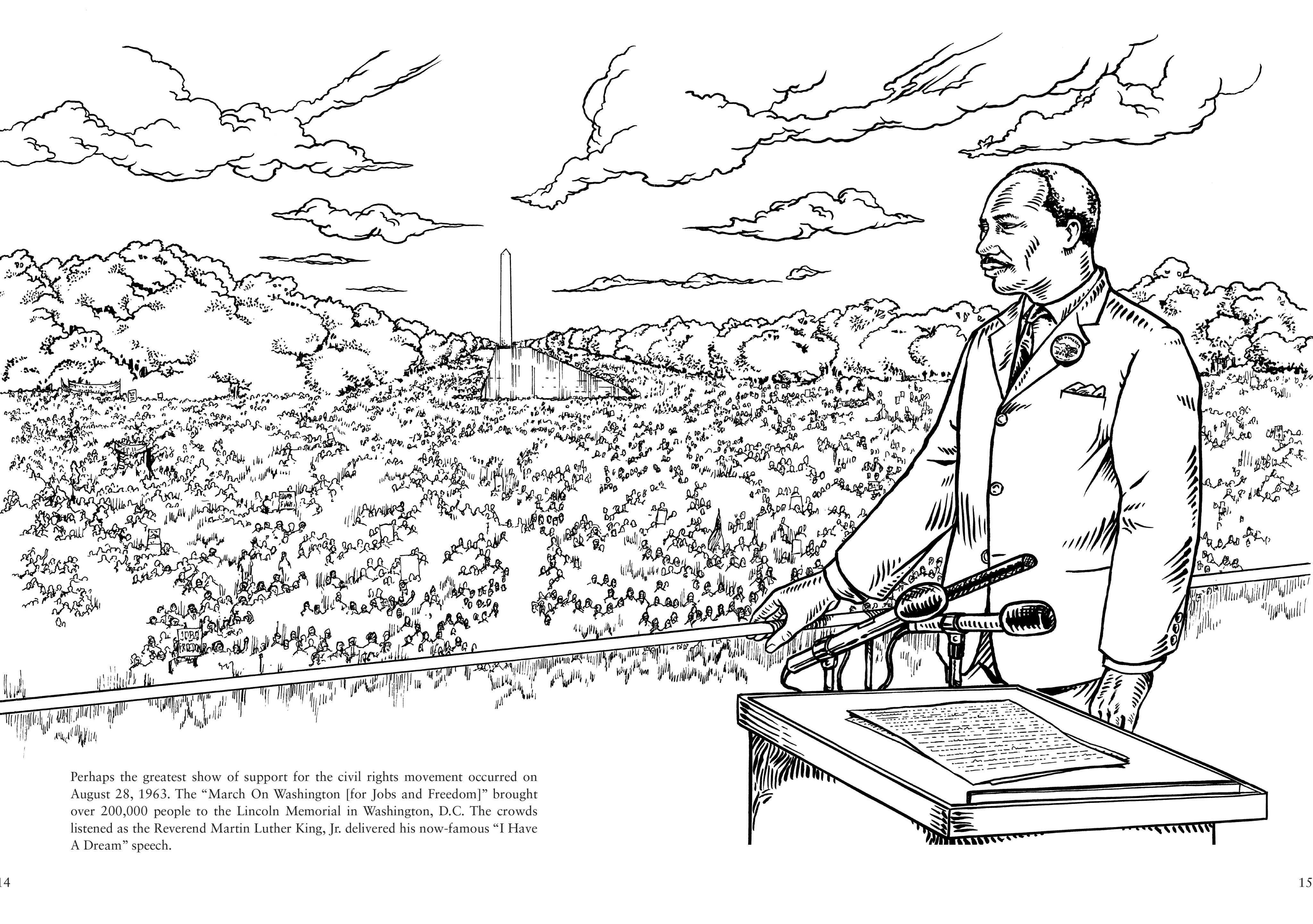 Dover publications on x today we honor the life and legacy of dr martin luther king jr from history of the civil rights movement coloring book by steven james petruccio httpstcodxgatizd mlk