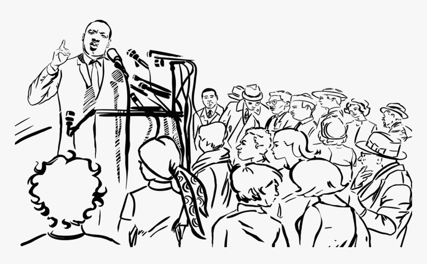 I have a dream drawing speech coloring book march on
