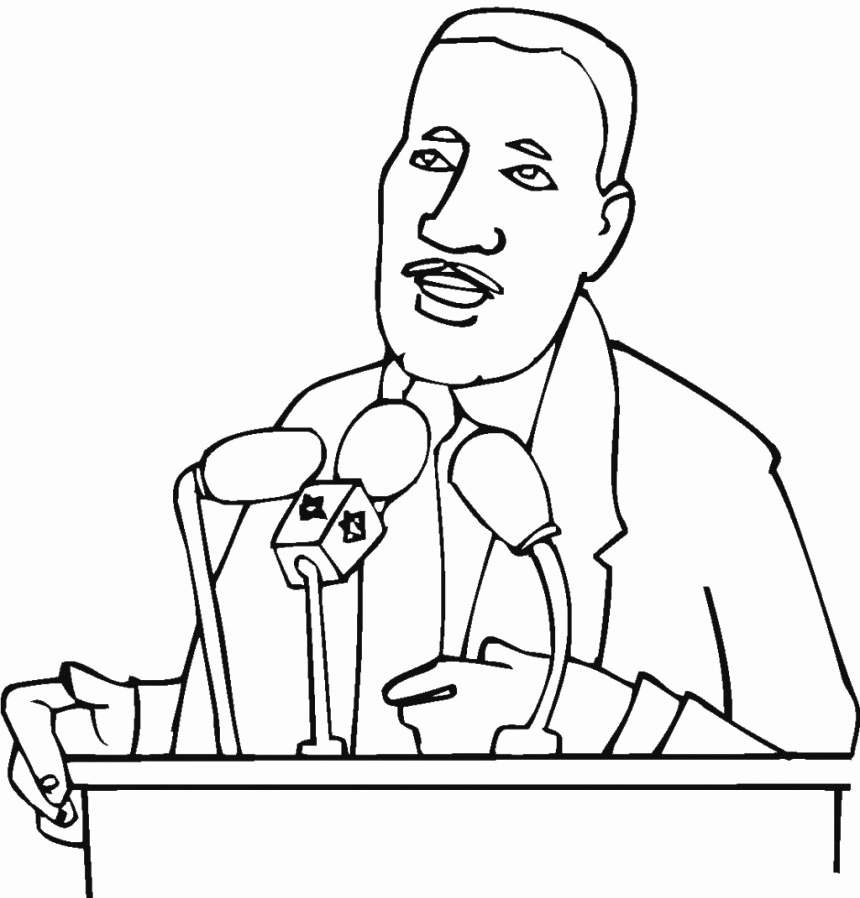 Martin luther king jr coloring pages and worksheets