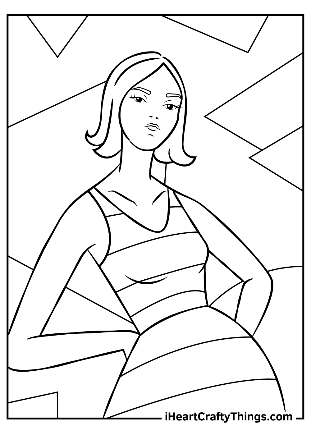 Fashion coloring pages free printables