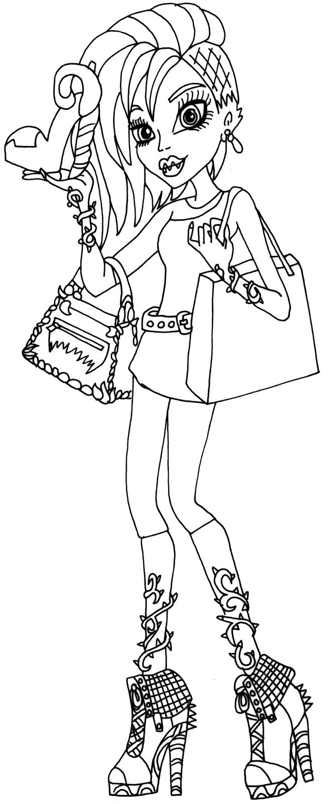 Free printable monster high coloring pages monster coloring pages coloring pages cartoon coloring pages