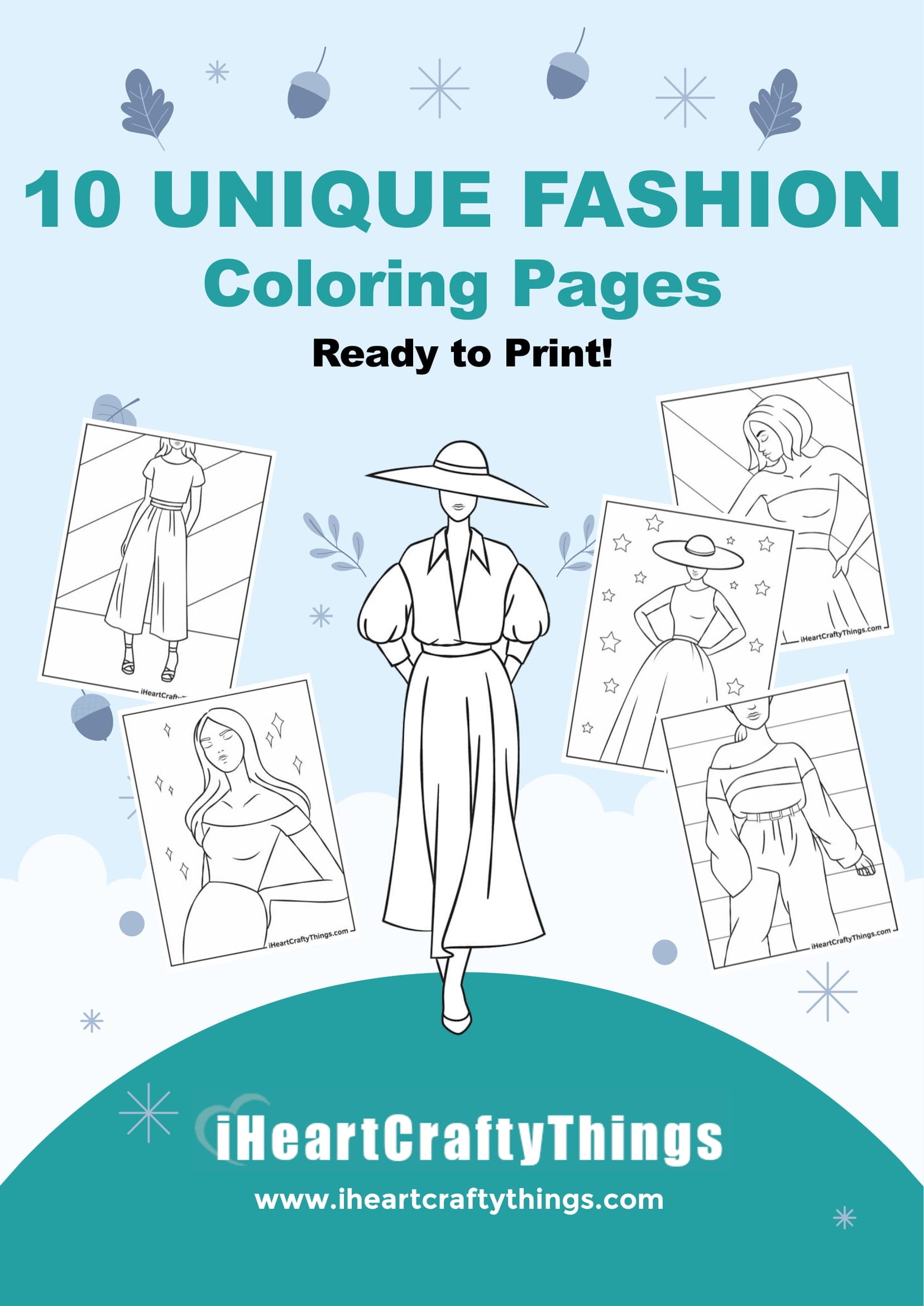 Fashion coloring pages â i heart crafty things