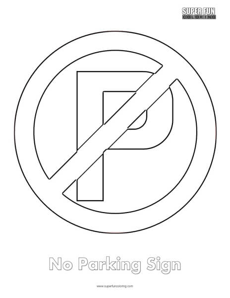 Road sign coloring pages