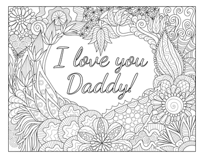 Happy fathers day coloring pages for kids