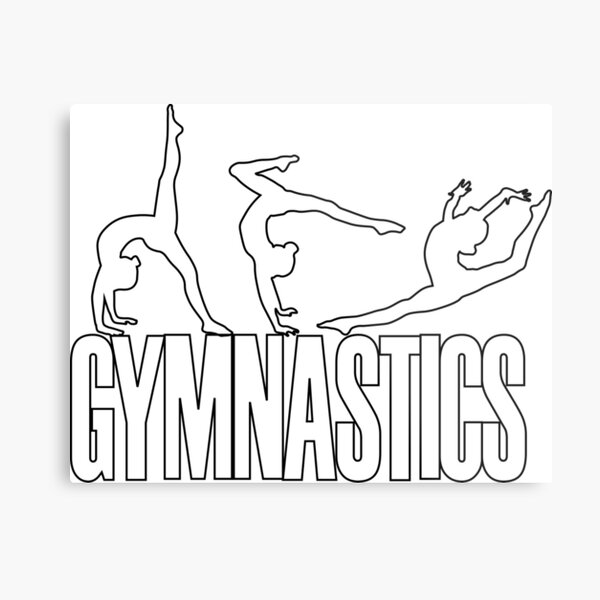 Gymnastics metal print for sale by flexiblepeople