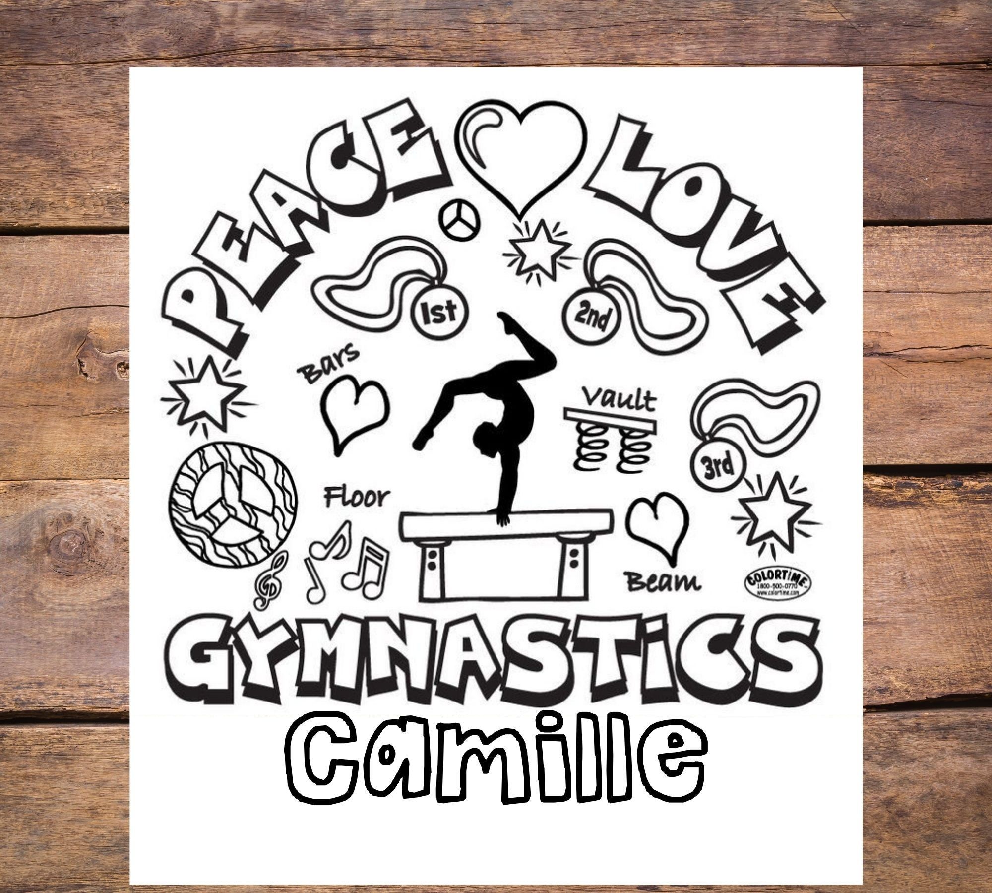 Gymnastic shirt gymnastic coloring shirt washable markers