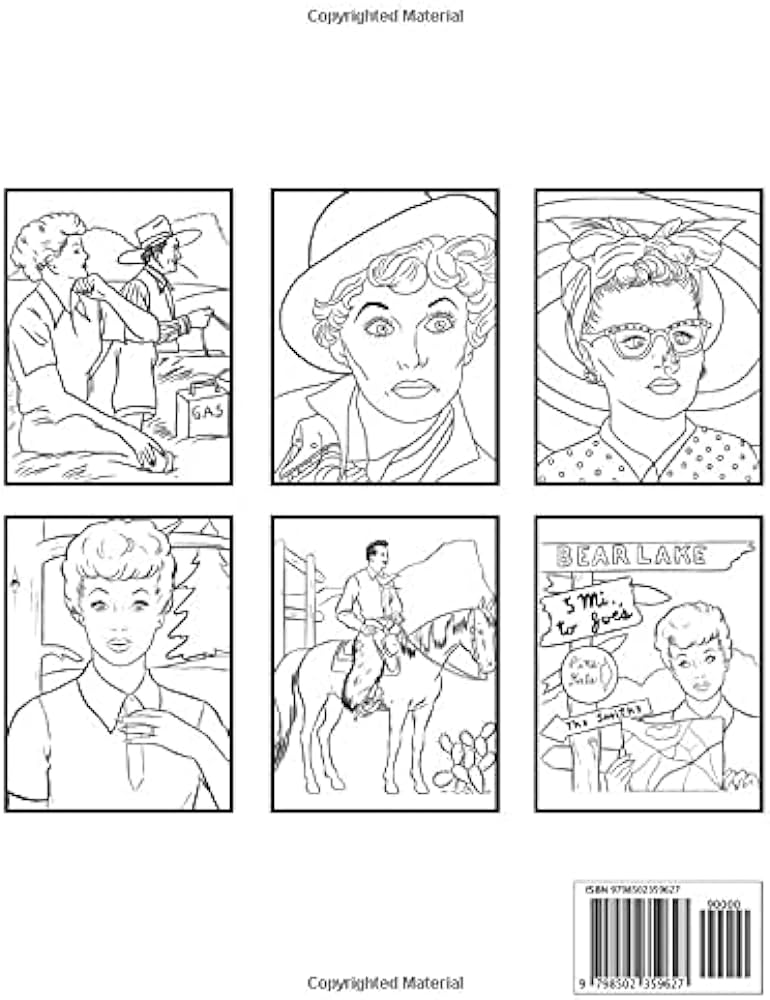 I love lucy coloring book by