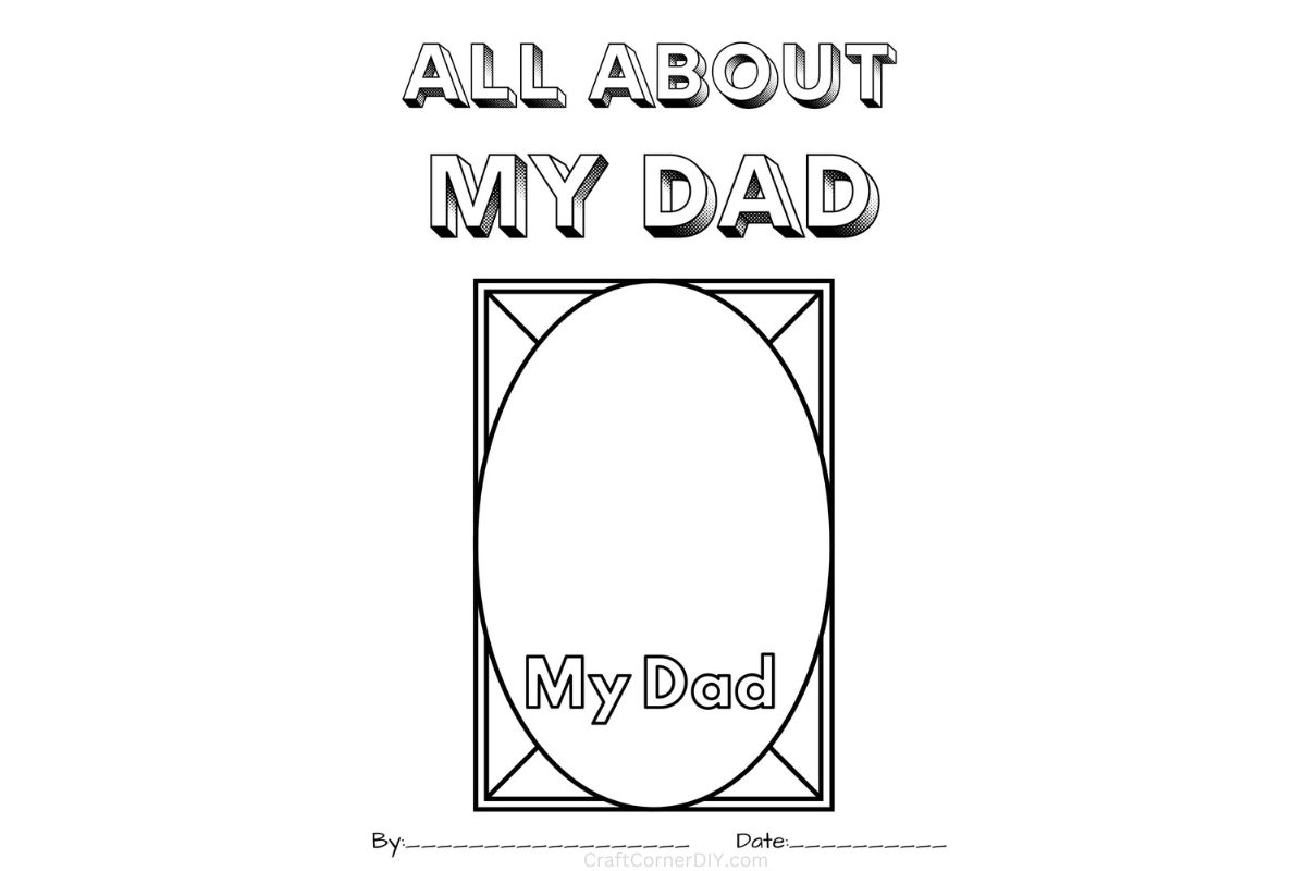 All about my dad free printable book craft corner diy