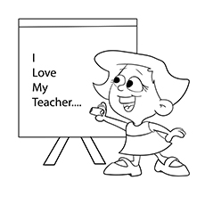 Top teachers day coloring pages for your little one