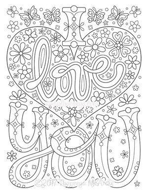 I love you coloring page by thaneeya mcardle love coloring pages free adult coloring printables detailed coloring pages