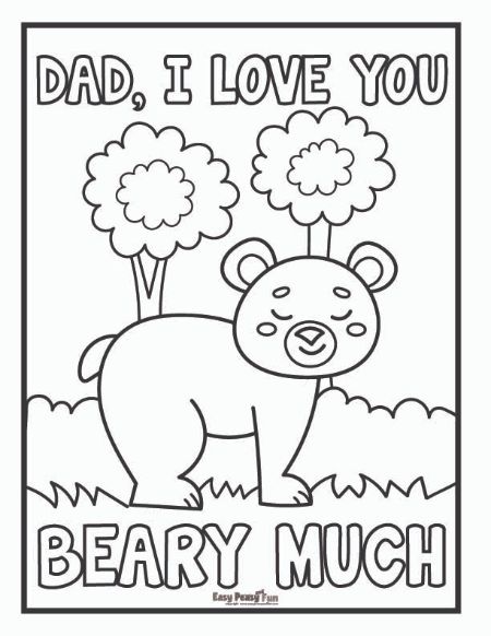 Printable fathers day coloring pages