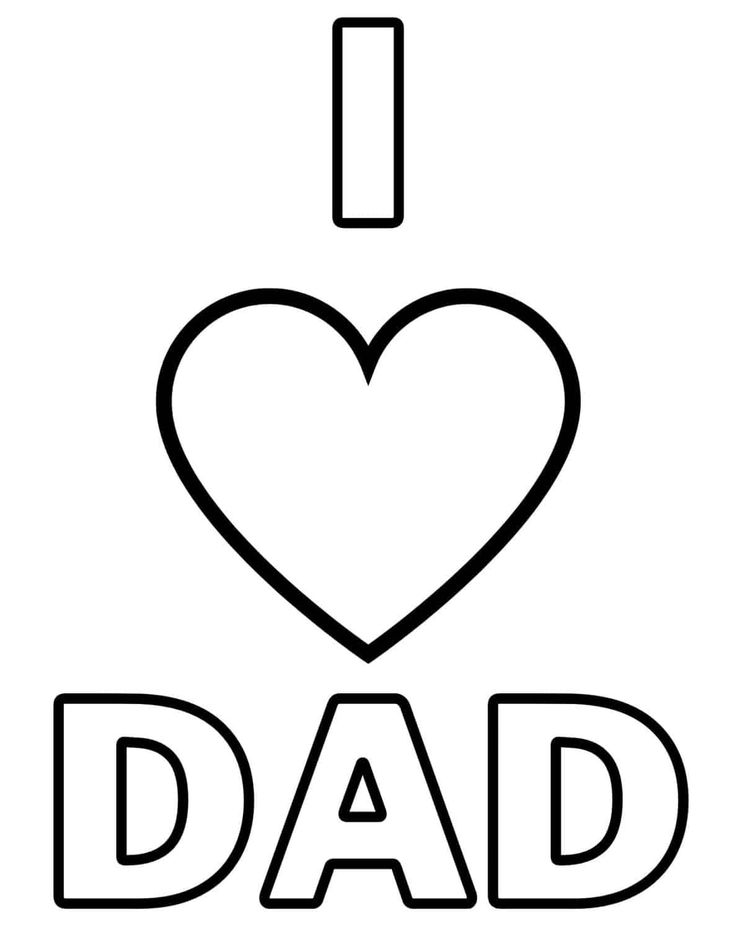 The best i love you dad coloring pages