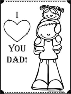 Free fathers day coloring pages