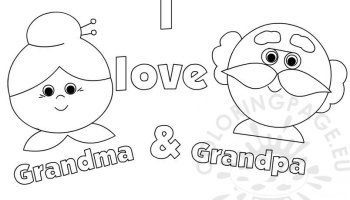 I love you grandpa coloring page