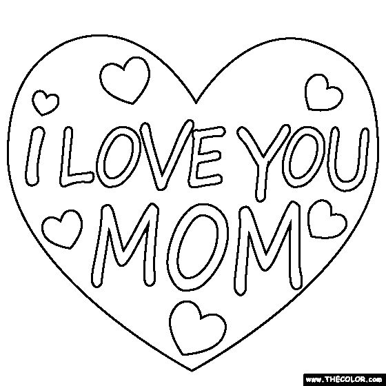 I love you mom coloring page mom coloring pages i love mom love coloring pages