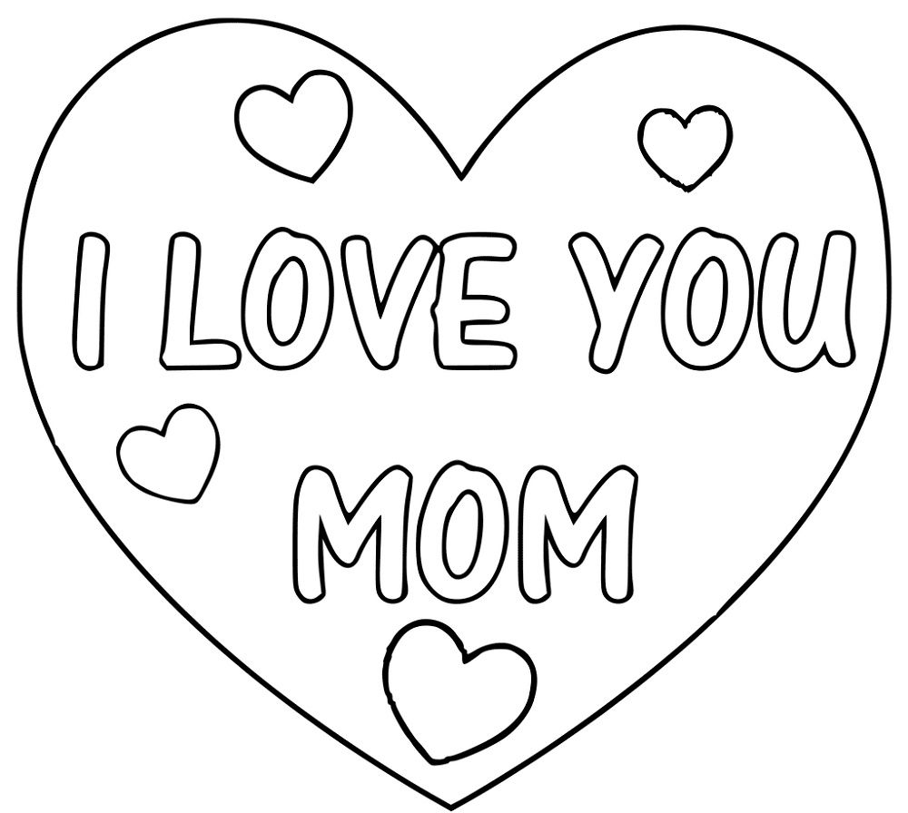 I love you mom coloring pages pictures mom coloring pages i love you mom love you mom