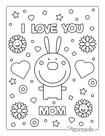 Free printable mothers day coloring pages for kids
