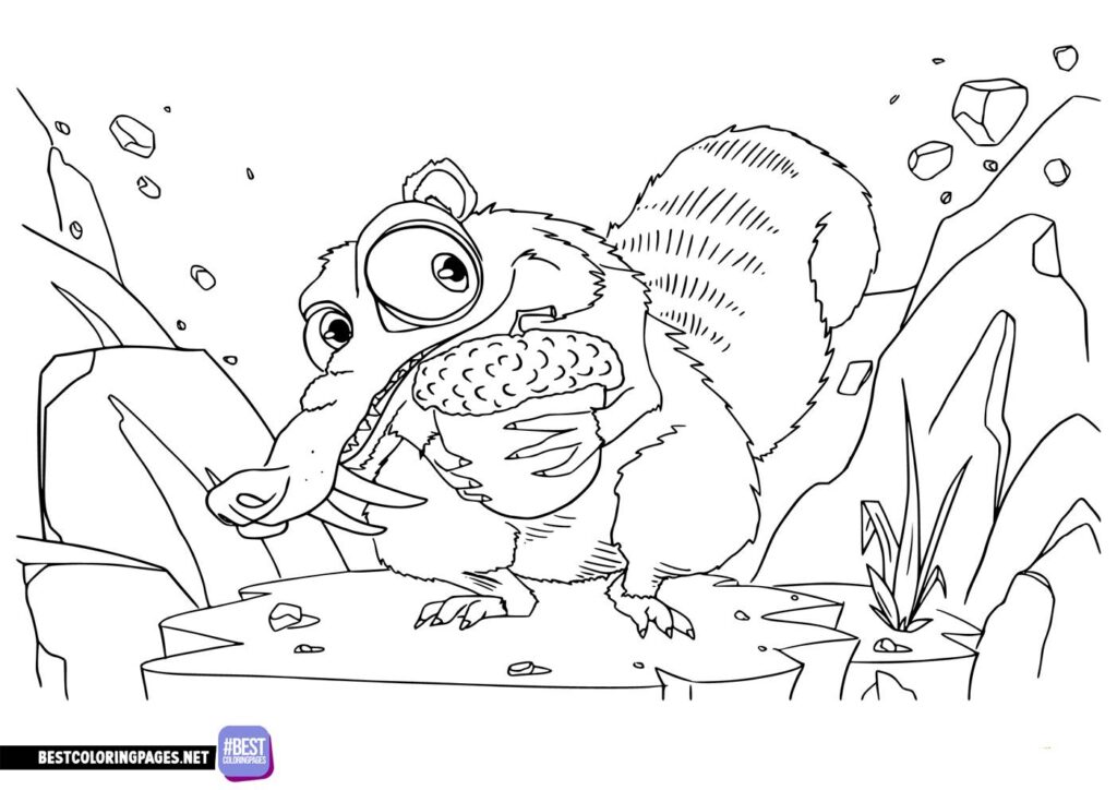 Ice age coloring pages